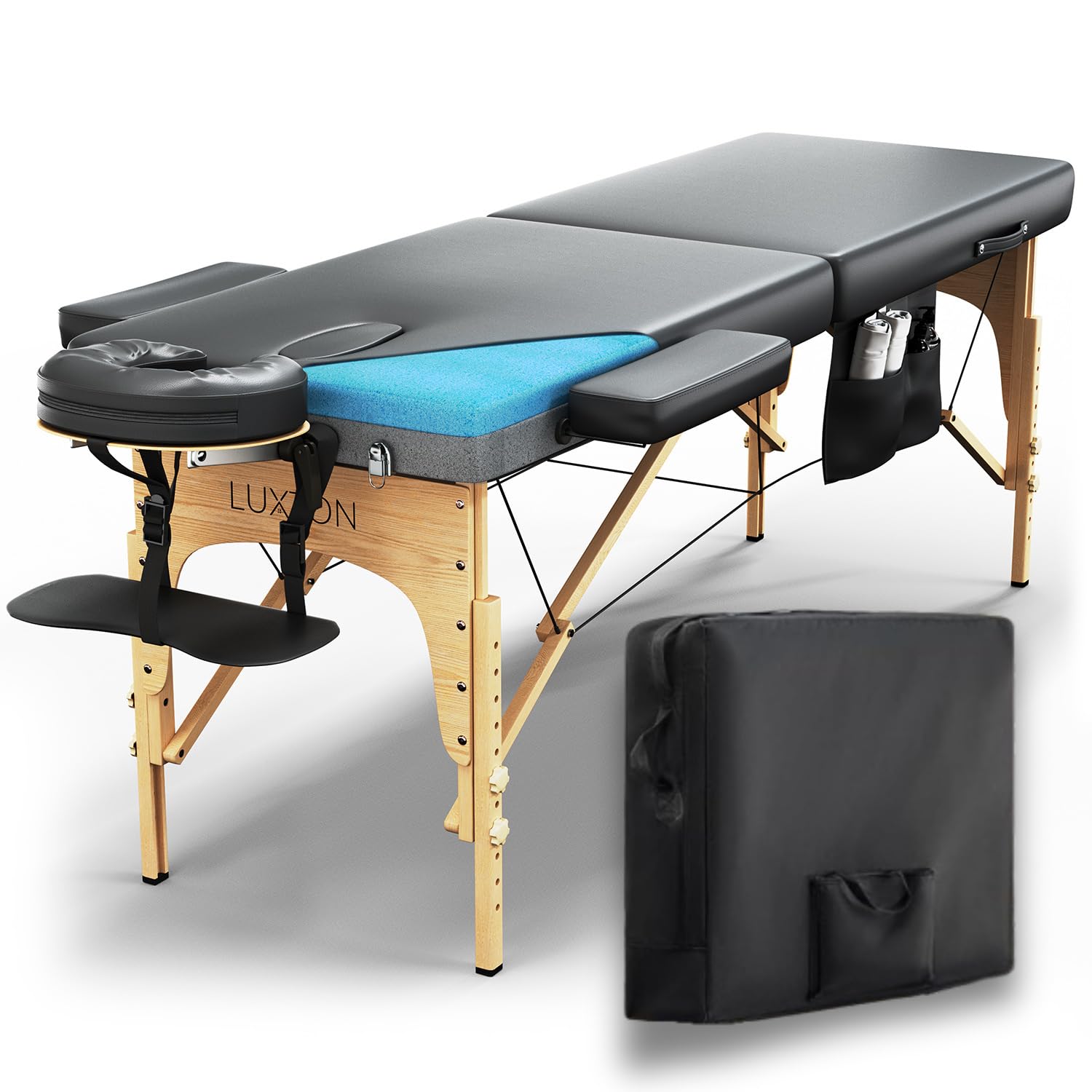 W Spa & Wellness - Memory Foam Portable Folding Massage Table