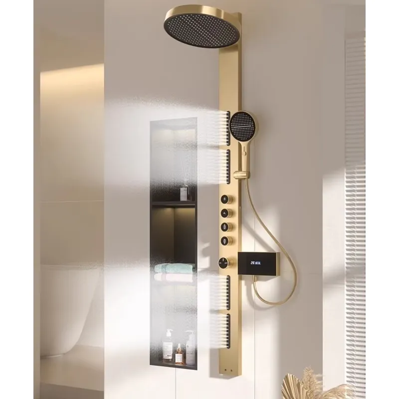Brass Rainfall Shower Panel Se - đánh giá và giá Spa & Wellness Centre Lielupe